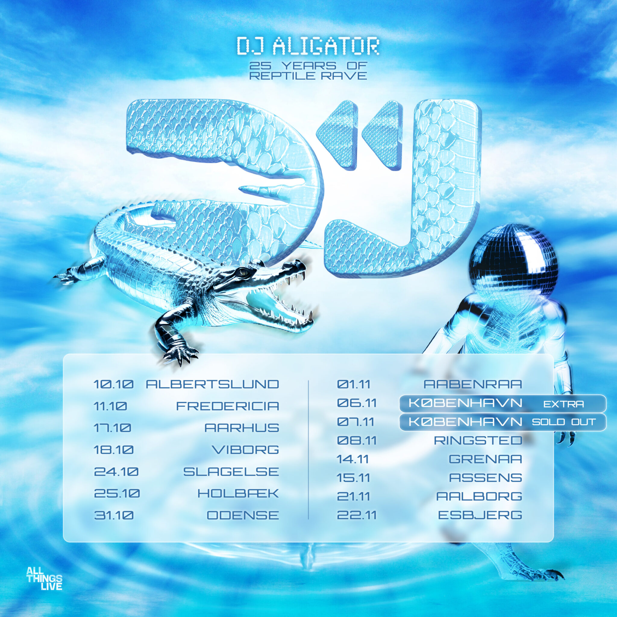 DJ Aligator – 25 years of Reptile Rave – UDSOLGT – RUST