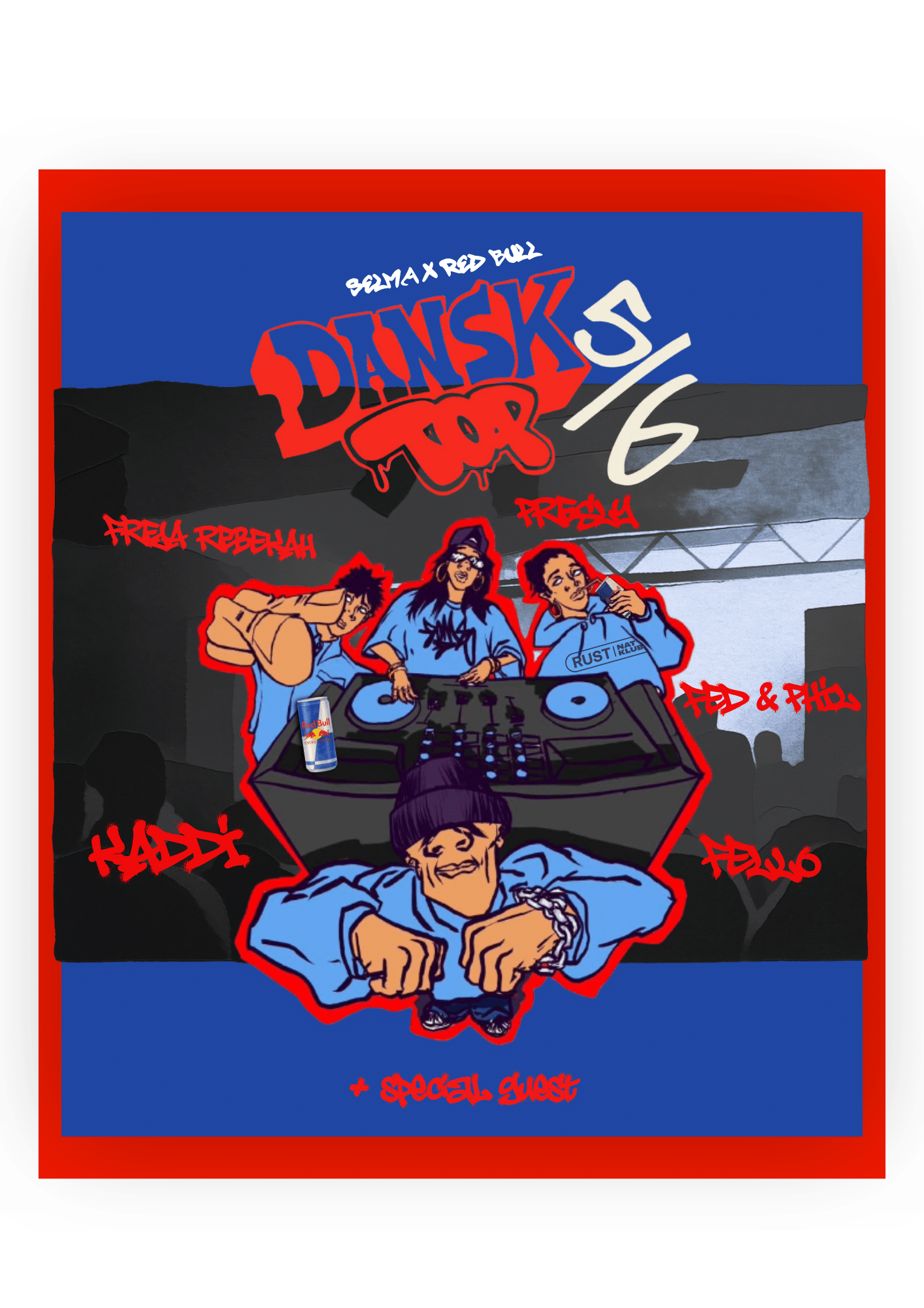 DANSKTOP X RED BULL AFTERPARTY – RUST Natklub – RUST